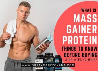 What is Mass Gainer Protein? Things to Know Before Buying & Related Queries A muscle man holding a protein Shaker with Mass Gainer Protein